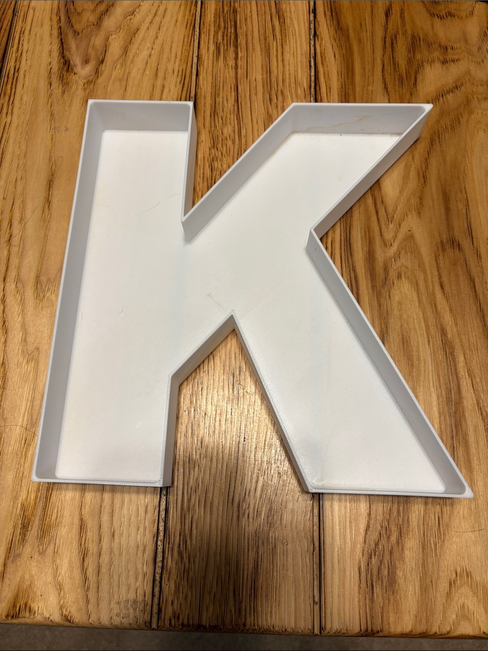 Amazon White Letter K Decorative Tray
